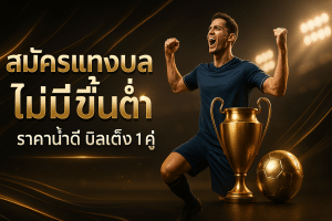 สมัครแทงบอล ไม่มีขั้นต่ำ